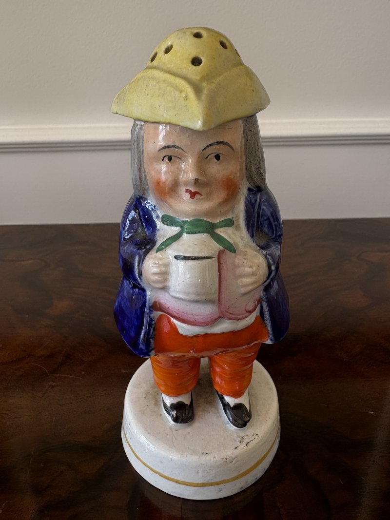Antique Victorian Staffordshire Toby Pepperpot Figure